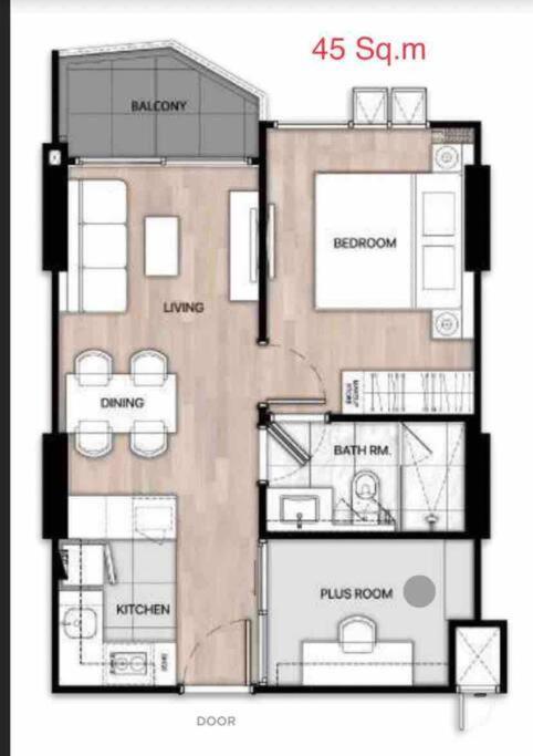 New & Cozy 2 Bedroom @ The Astra Sky River 清邁 外观 照片