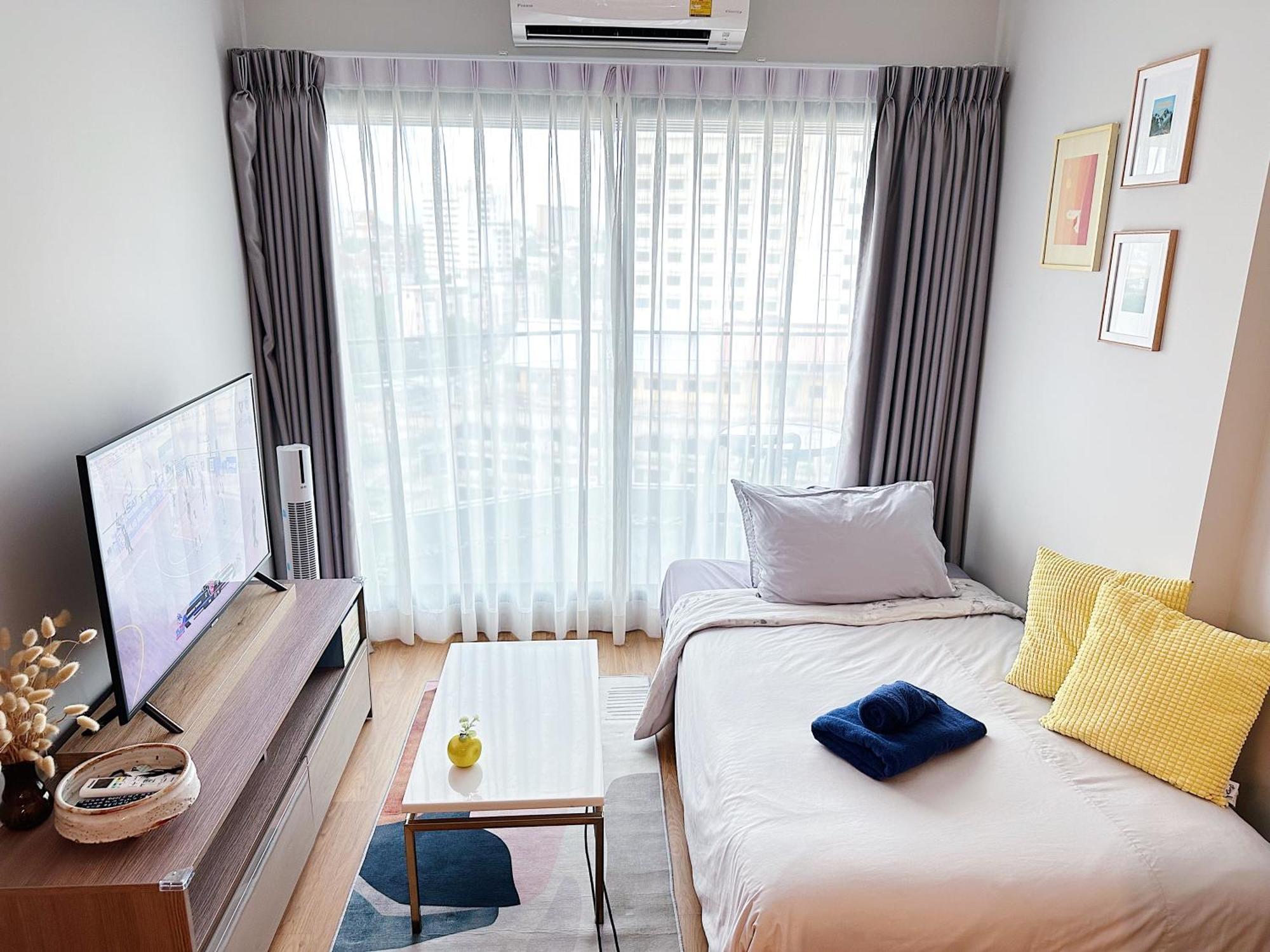 New & Cozy 2 Bedroom @ The Astra Sky River 清邁 外观 照片