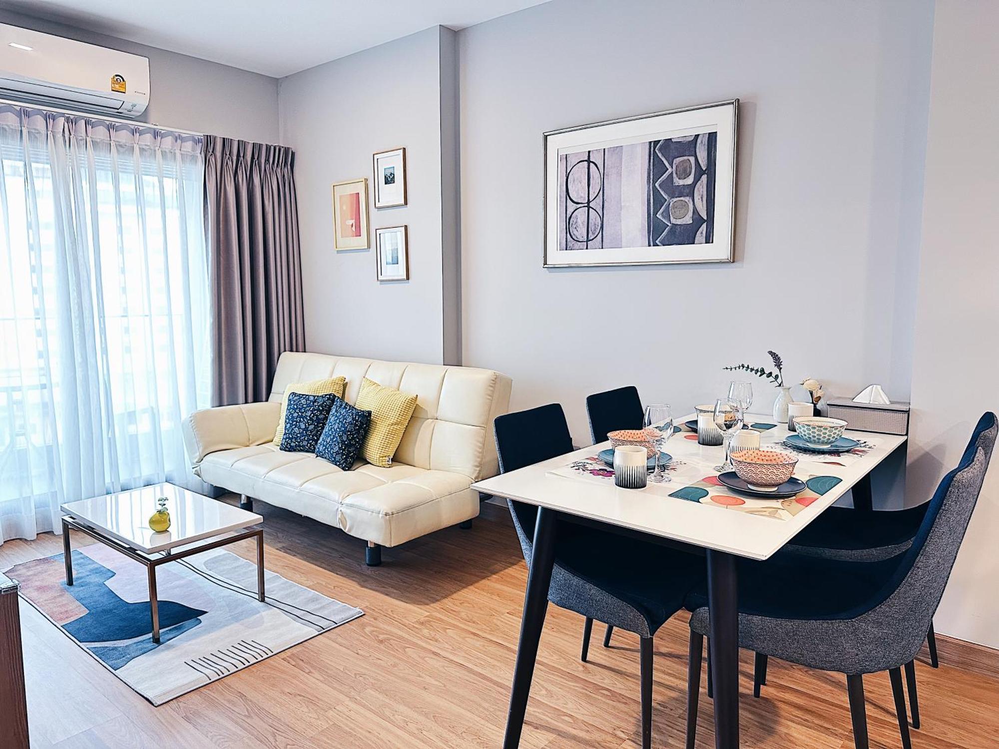 New & Cozy 2 Bedroom @ The Astra Sky River 清邁 外观 照片